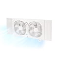 thumbnail image 1 of Comfort Zone 9 in. Twin Window Fan, 2 Speeds, Rotating Heads, Bug Screen, 1 of 7