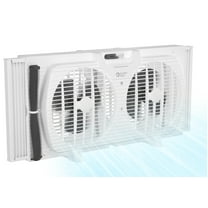 Comfort Zone 3-Speed Dual Blade Window Fan, White