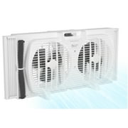 Comfort Zone 3-Speed Dual Blade Window Fan, White