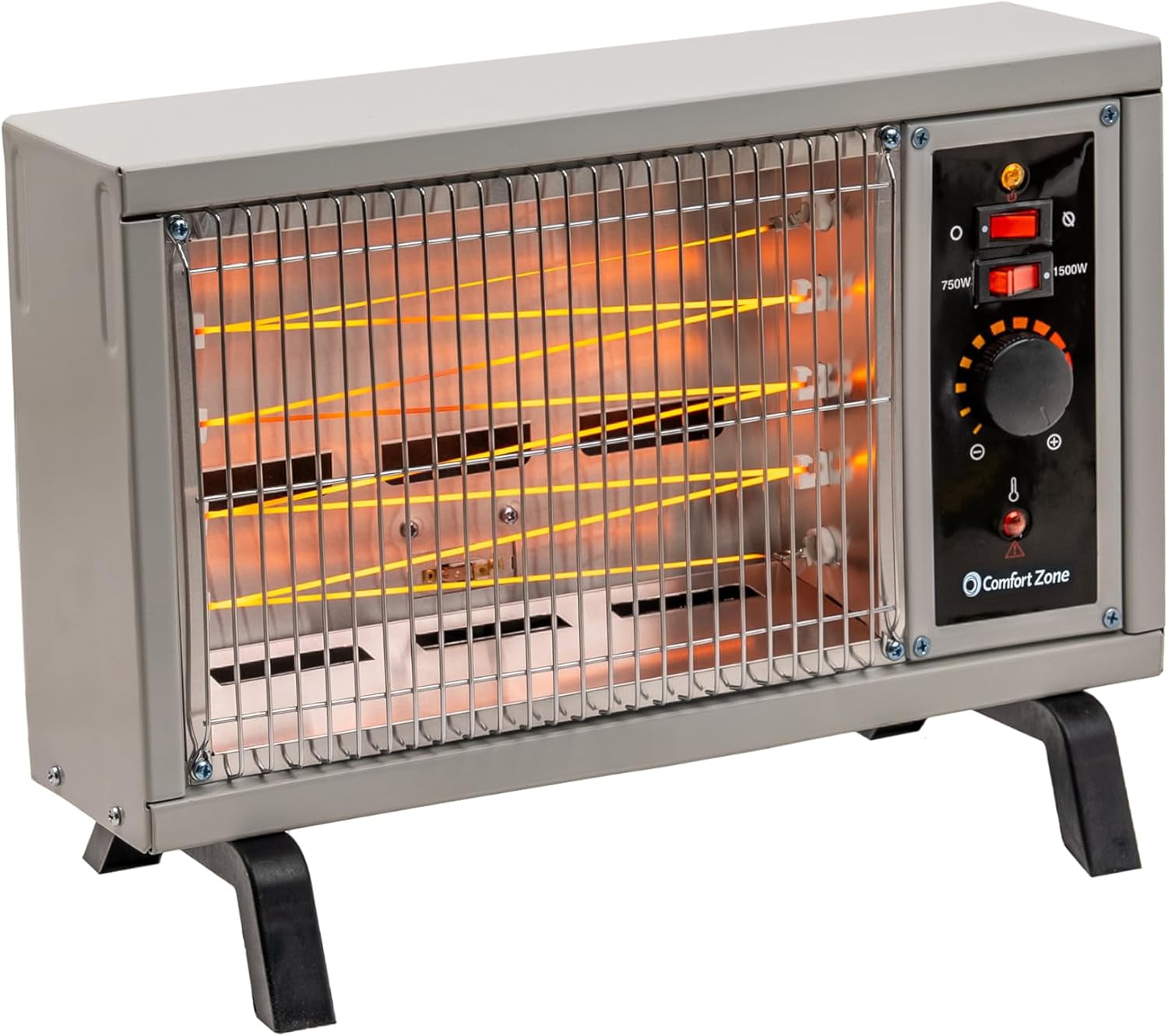 Comfort Zone 1,500-Watt Electric Radiant Heater, Adjustable