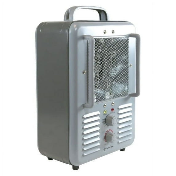 Comfort Zone Milkhouse Style Utility Space Heater with Thermostat, Grey