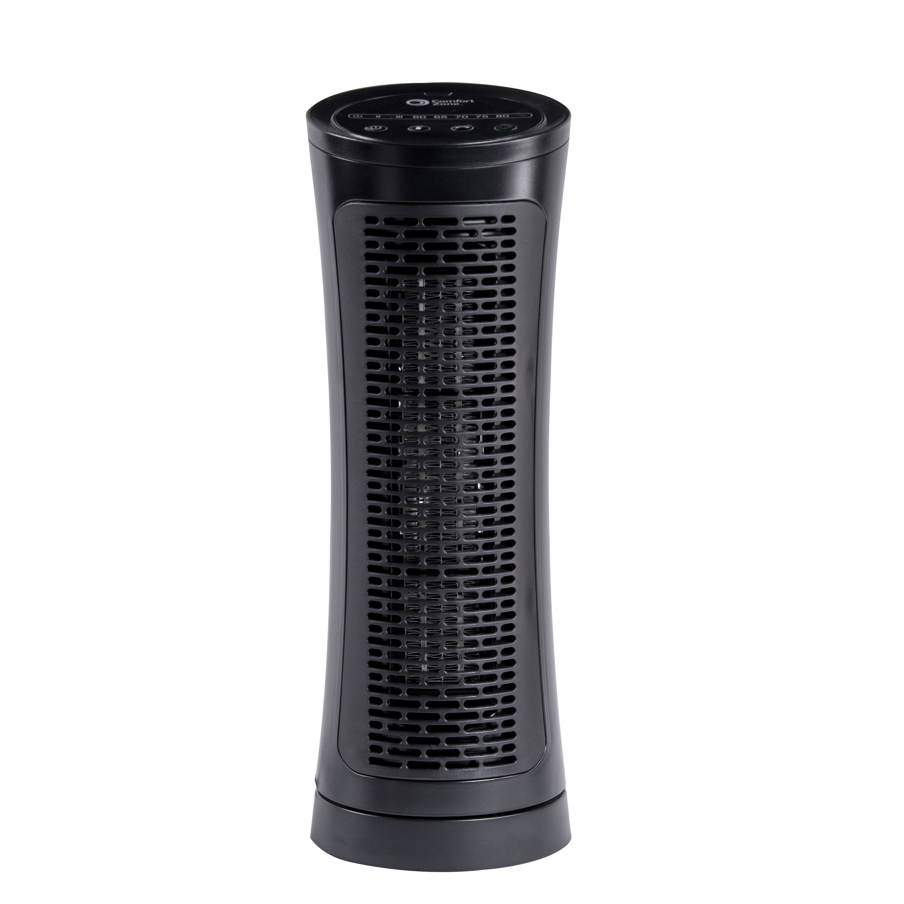 Comfort Zone Energy-Save 120 VAC Electronic Ceramic Oscillating Heater,  Black - Walmart.com