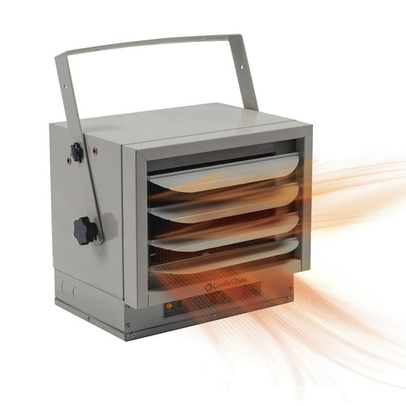 Comfort Zone 5,000W Ceiling Mount Space Heater, 240v, Grey