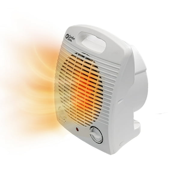 Comfort Zone Portable Fan-Forced Electric Space Heater with Thermostat