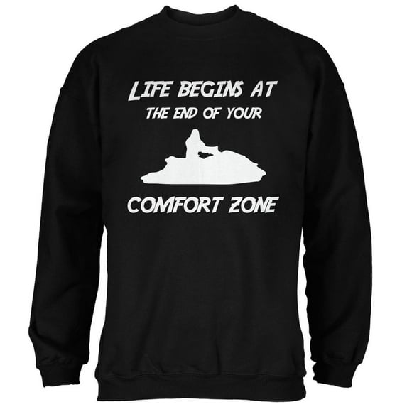 Comfort Zone Jet Ski Black Adult Sweatshirt - 2X-Large