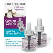 Comfort Zone Multi-Cat Calming Diffuser Refills - Reduce Tension and Stress for Cats and Kittens