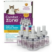 Comfort Zone Multicat Calming Diffuser Refill, 48 ml- 6 Pack, 180 Day Use 6 pack