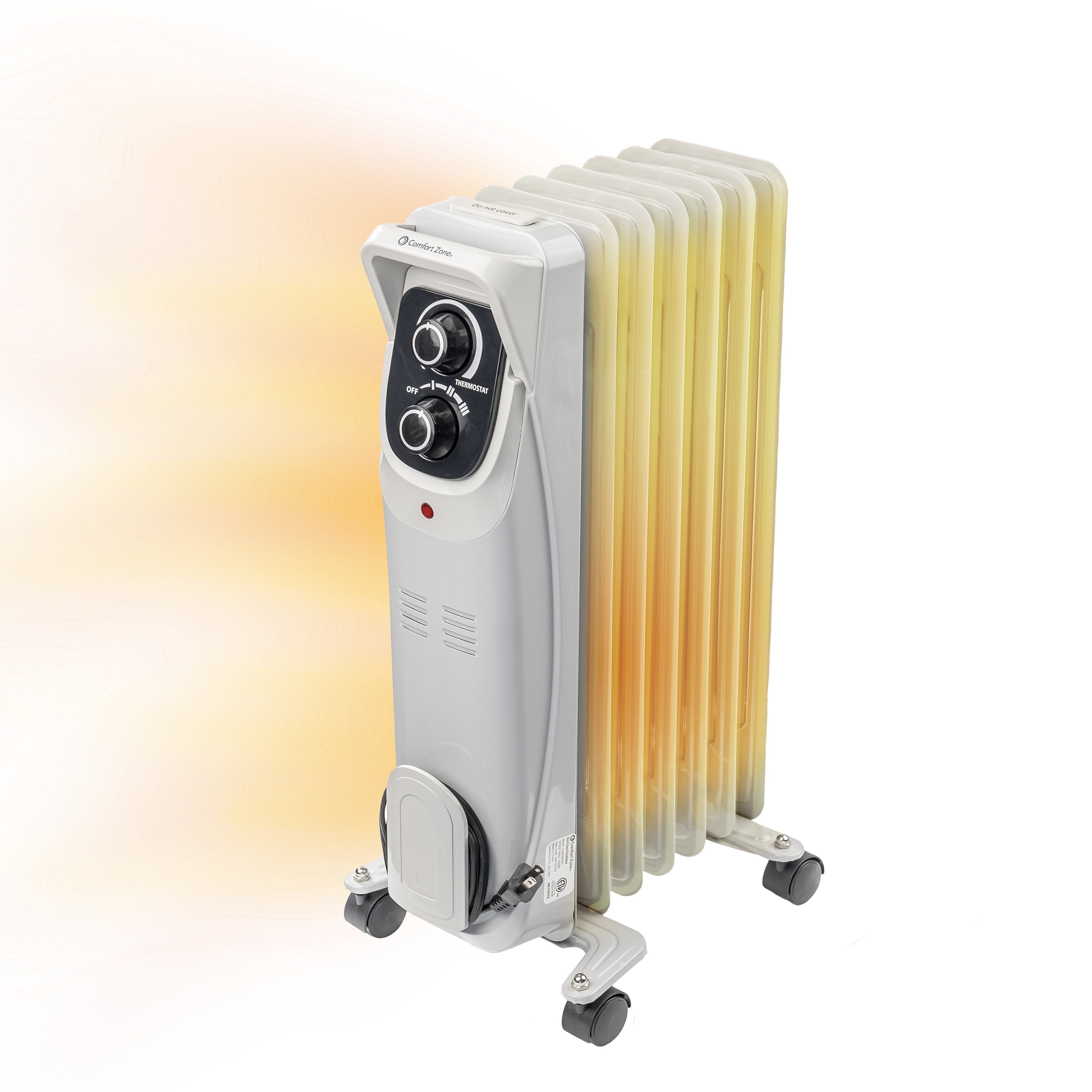 Comfort Zone 1,500W Electric Oil-Filled Radiator Space Heater