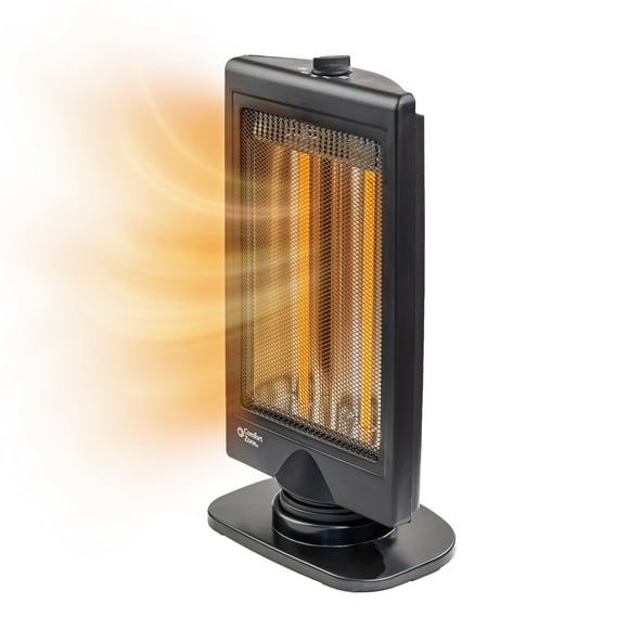 Comfort Zone 800-Watt Halogen Flat Panel Oscillating Space Heater