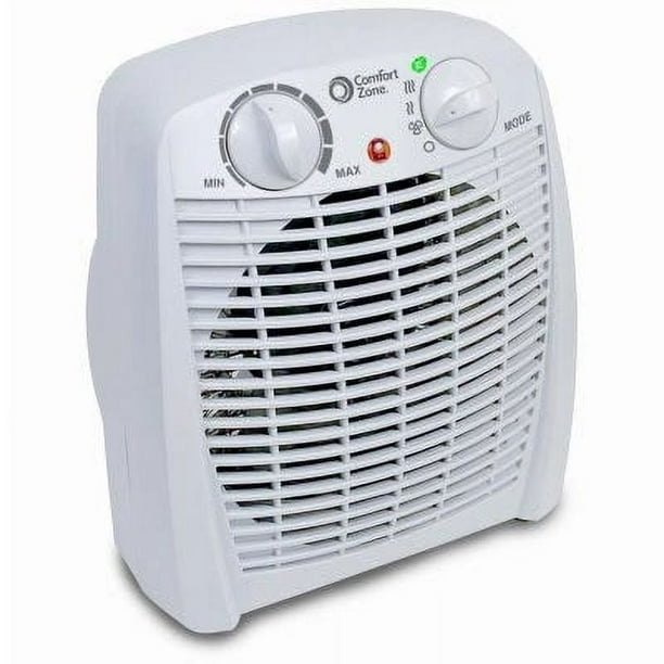 Comfort Zone Personal Heater, 3 Settings, Energy Efficient, Overheat