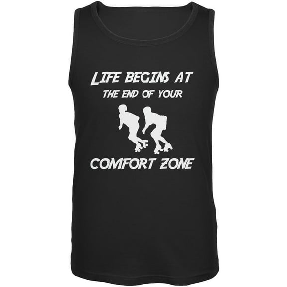 Comfort Zone Roller Derby Black Adult Tank Top - Large