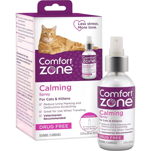 Comfort Zone Calming Spray for Cats, 2 Fluid Ounces