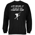 thumbnail image 1 of Comfort Zone Skiing Black Adult Sweatshirt - Large, 1 of 1