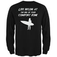thumbnail image 1 of Comfort Zone Surfer Black Adult Long Sleeve T-Shirt - Small, 1 of 1