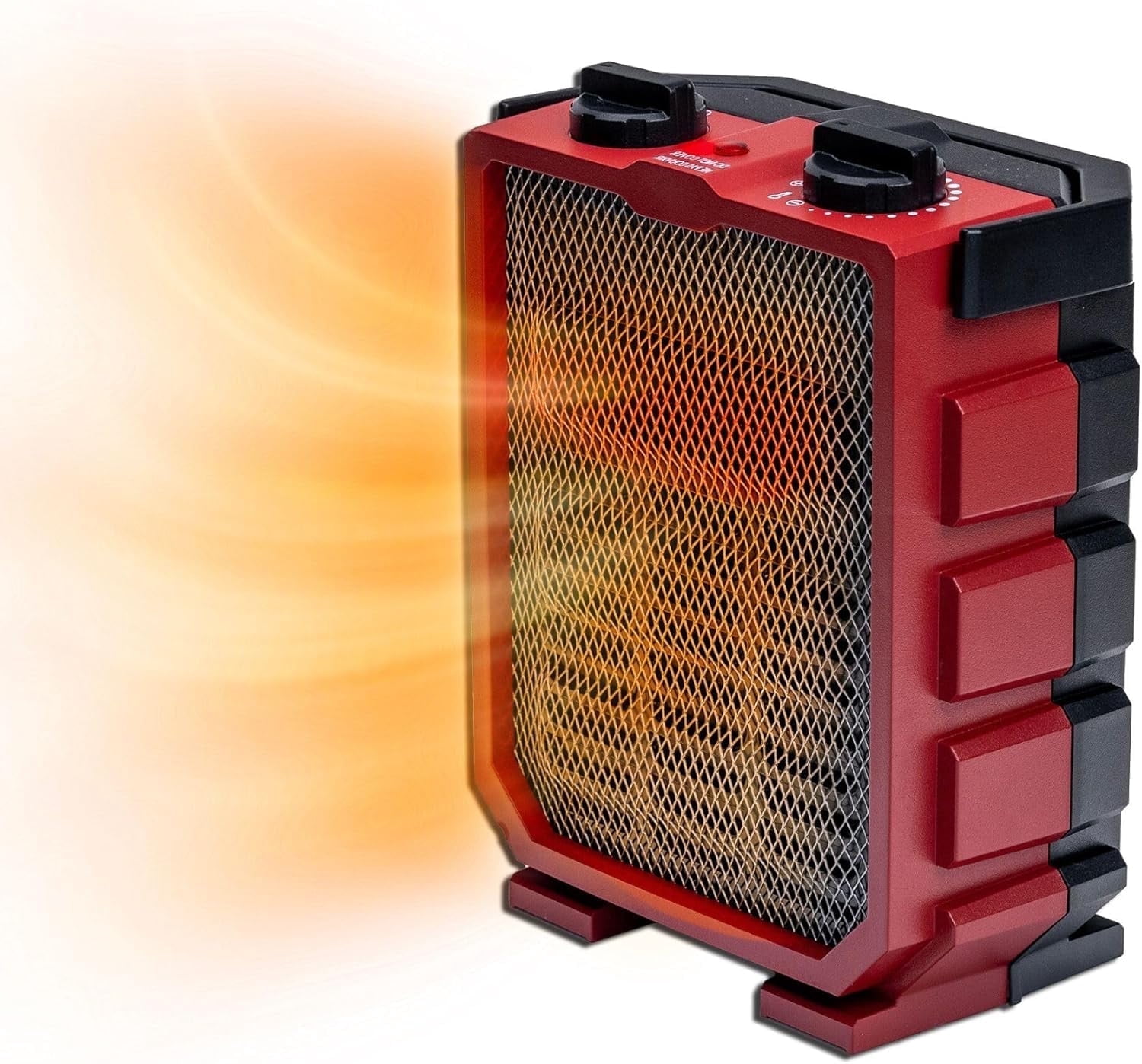 Comfort Zone Utility Shop Space Heater with Foldable Handle and Thermostat