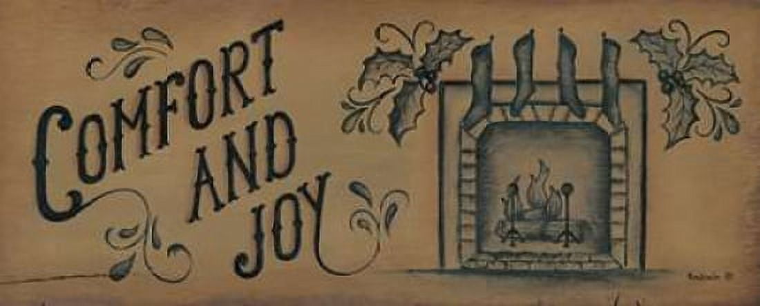 Comfort and Joy Canvas Art - Kim Lewis (10 x 20)