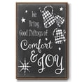 thumbnail image 1 of Comfort and Joy - Framed Gallery Wrapped Holiday Canvas - 25 x 37 - Rosewood Frame, 1 of 8