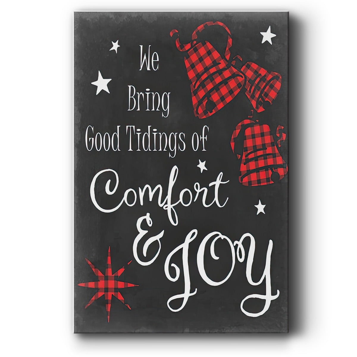 Comfort and Joy in Red- Gallery Wrapped Canvas