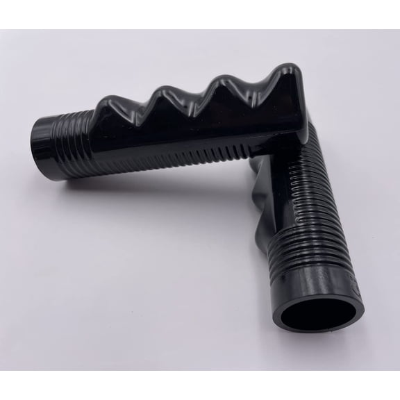 Comfort axis Finger Nub Non-Slip Classic Ribbed Grips for 3/4" Handle Bar, Black - 1 Pair