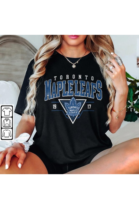 Vintage 90s Toronto Shirt, Crewneck Maple Leafs T-Shirt, Jersey Hockey Gift For