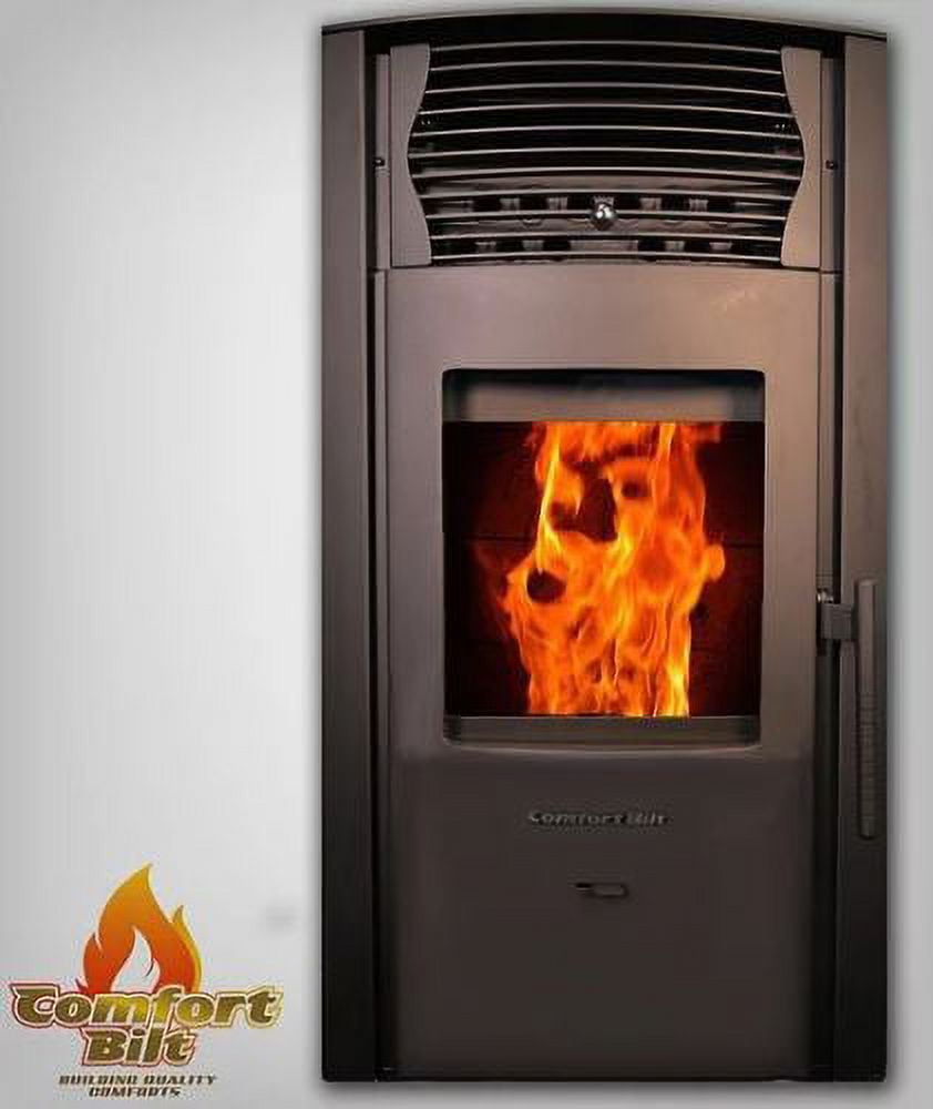 ComfortBilt HP50S Pellet Stove w/Remote and Thermostat in Grey - Walmart.com