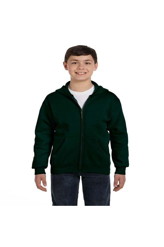 ComfortBlend Boy's EcoSmart Full-Zip Hoodie Sweatshirt, Style P480