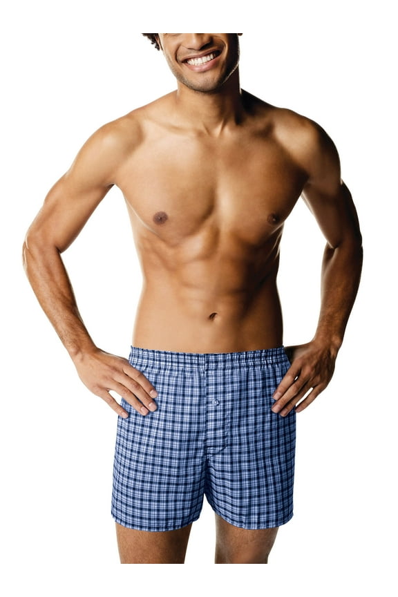 ComfortBlend Woven Boxers with Comfort Flex Waistband 3-Pack