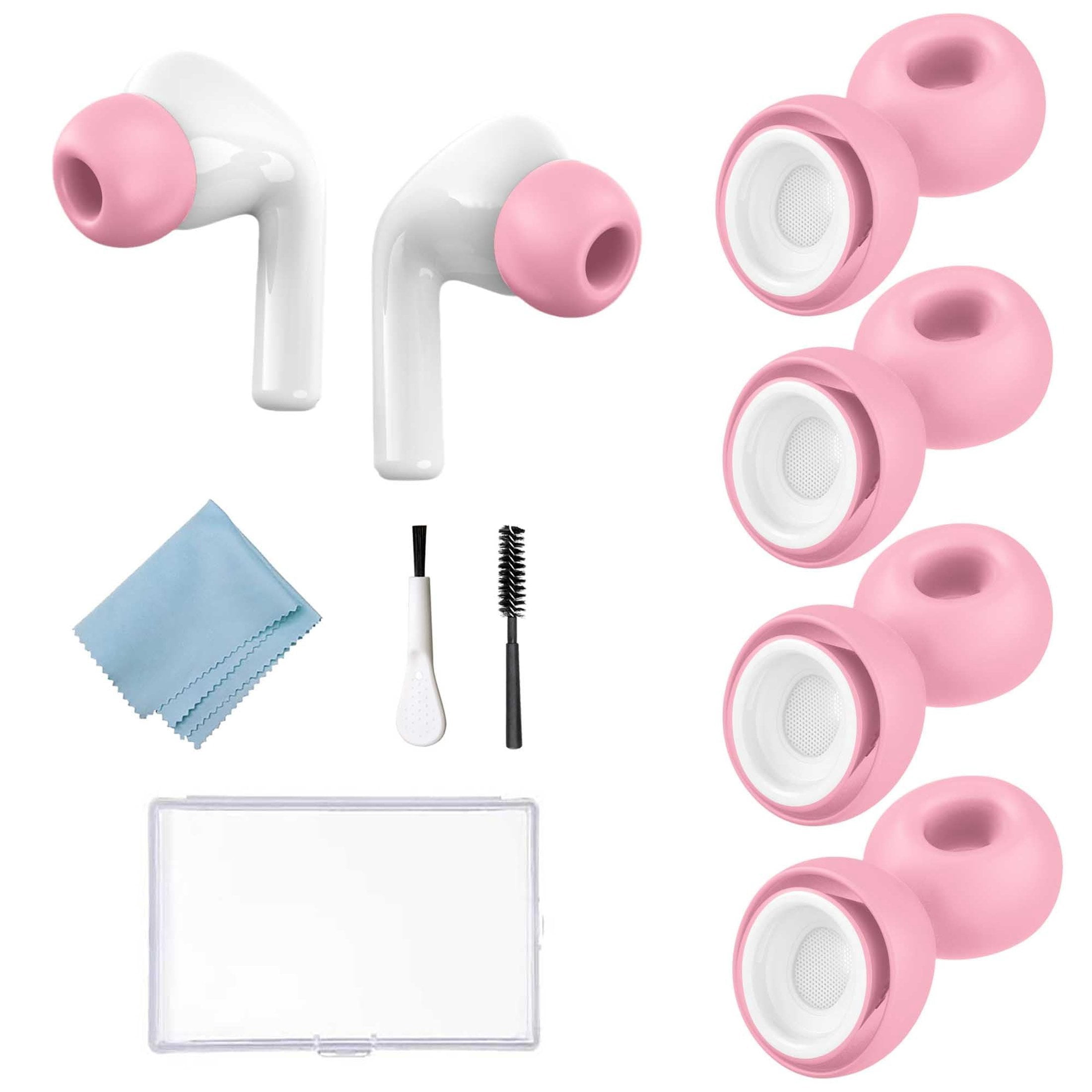 ComfortFit Silicone Ear Tips and Hooks for AirPods Pro with Storage ...