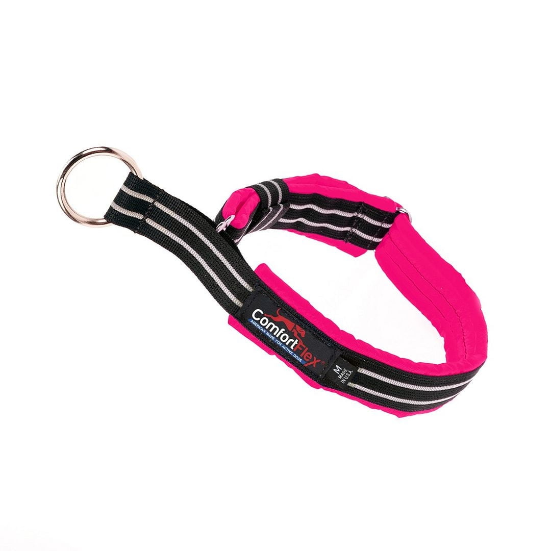 ComfortFlex Premium Padded Martingale Dog Collar for Gentle Control - Neon Pink,, XLarge
