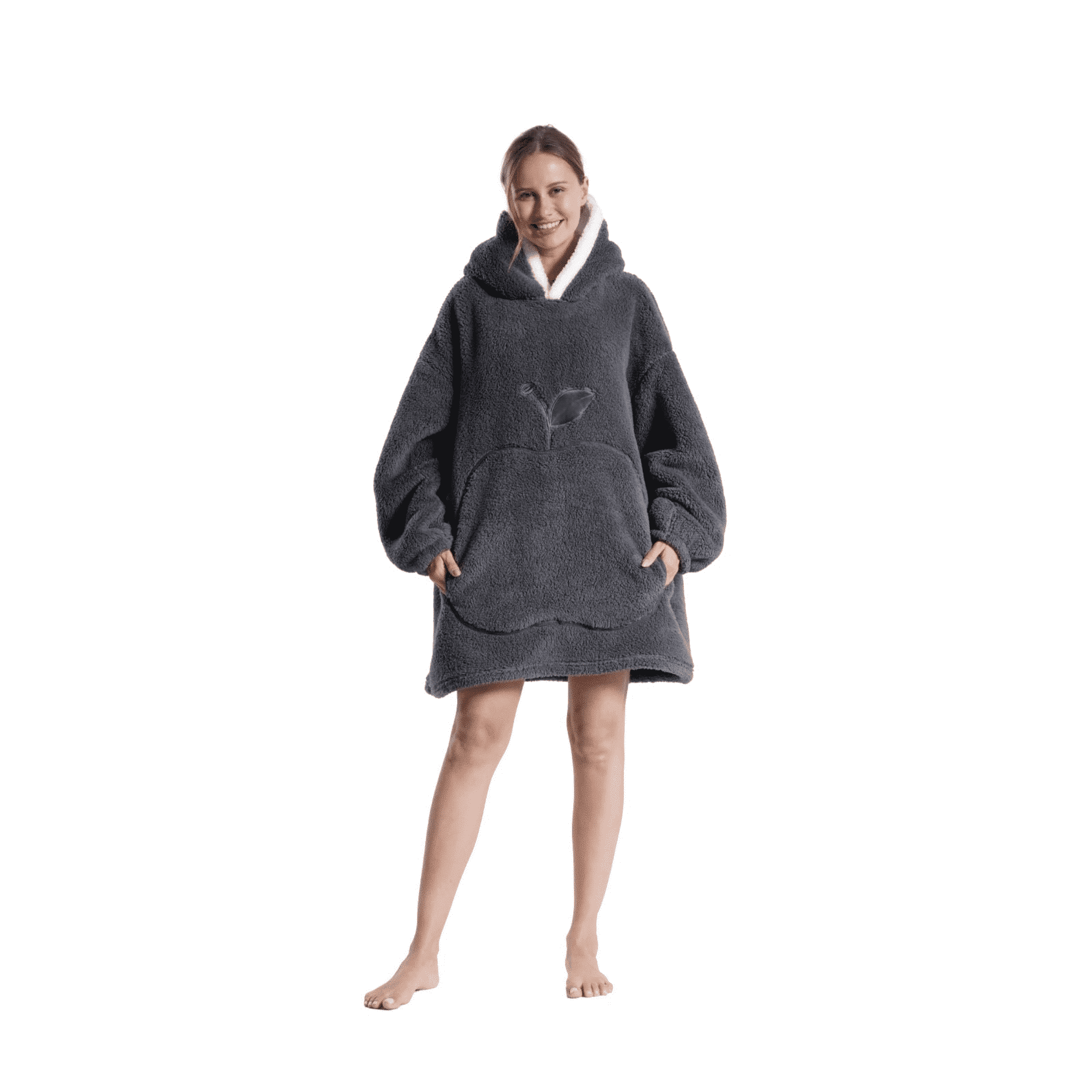 All-Over Print Women's Sherpa Fleece Hoodie Blanket main image 1