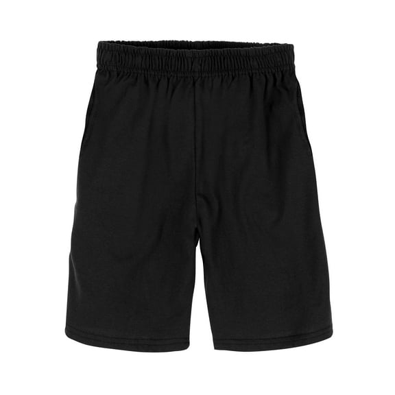 Hanes Boys' Jersey Shorts, 2-Pack Black L