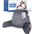 thumbnail image 1 of ComfortSpa Reading Pillow for Bed With Washable Cover, Relief from GERD Heartburn, Grey, Large, 1 of 12