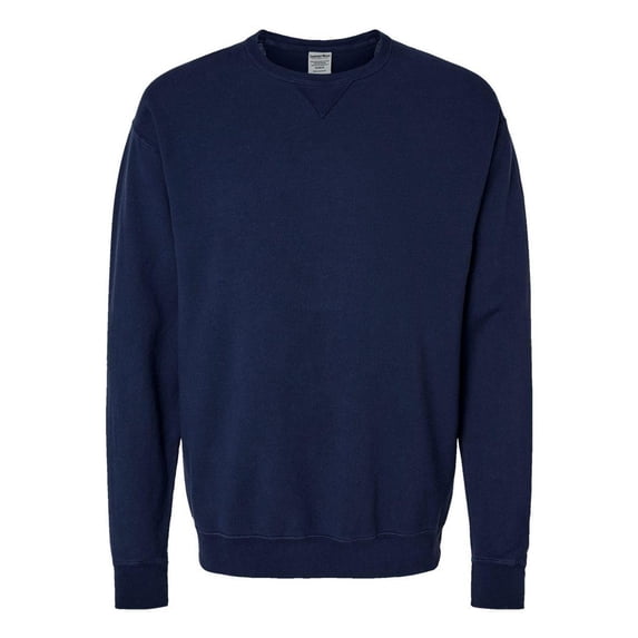 ComfortWash by Hanes B35700655 Garment-Dyed Unisex Crewneck Sweatshirt, Navy - Large
