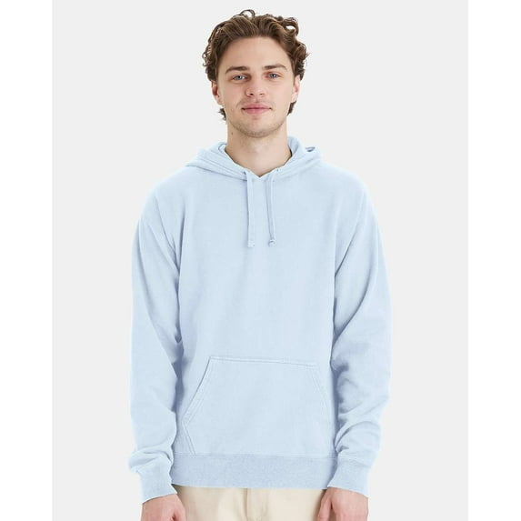 ComfortWash by Hanes B35800265 Garment-Dyed Unisex Hooded Sweatshirt, Soothing Blue - Large
