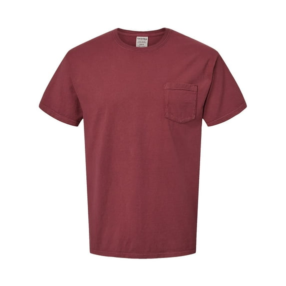 ComfortWash by Hanes GDH150 Unisex 5.5 oz., 100% Ringspun Cotton Garment-Dyed T-Shirt with Pocket (2 PACK)