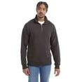 thumbnail image 1 of ComfortWash by Hanes GDH425 Garment-Dyed Quarter-Zip Sweatshirt-New Railroad Grey-3XL, 1 of 5
