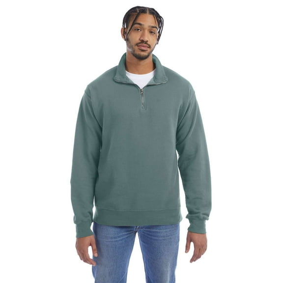 ComfortWash by Hanes Garment-Dyed Quarter-Zip Sweatshirt