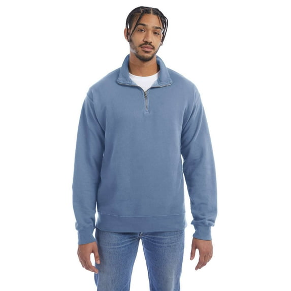 ComfortWash by Hanes Garment-Dyed Quarter-Zip Sweatshirt