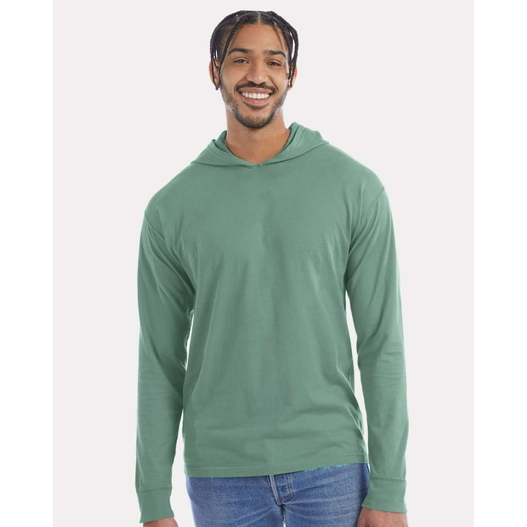 Comfort colors long sleeve hooded tee cheap