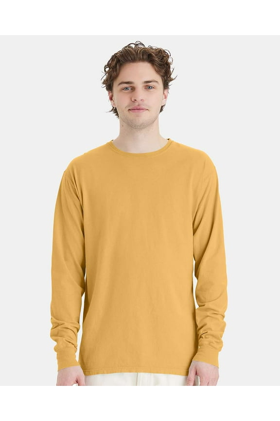by Hanes Garment Dyed Long Sleeve T-Shirt