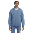 thumbnail image 1 of ComfortWash by Hanes - Garment-Dyed Quarter-Zip Sweatshirt - GDH425 - Saltwater, 1 of 5