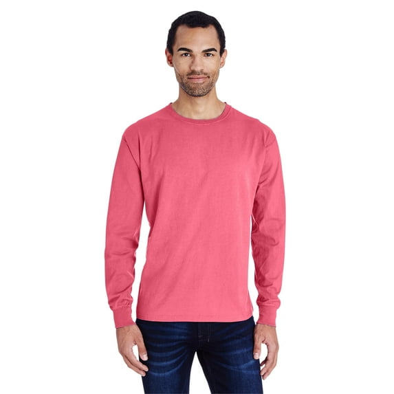 ComfortWash by Hanes Unisex 5.5 oz., 100% Ringspun Cotton Garment-Dyed Long-Sleeve T-Shirt - GDH200