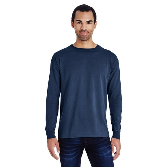 ComfortWash by Hanes Unisex 5.5 oz., 100% Ringspun Cotton Garment-Dyed Long-Sleeve T-Shirt - GDH200