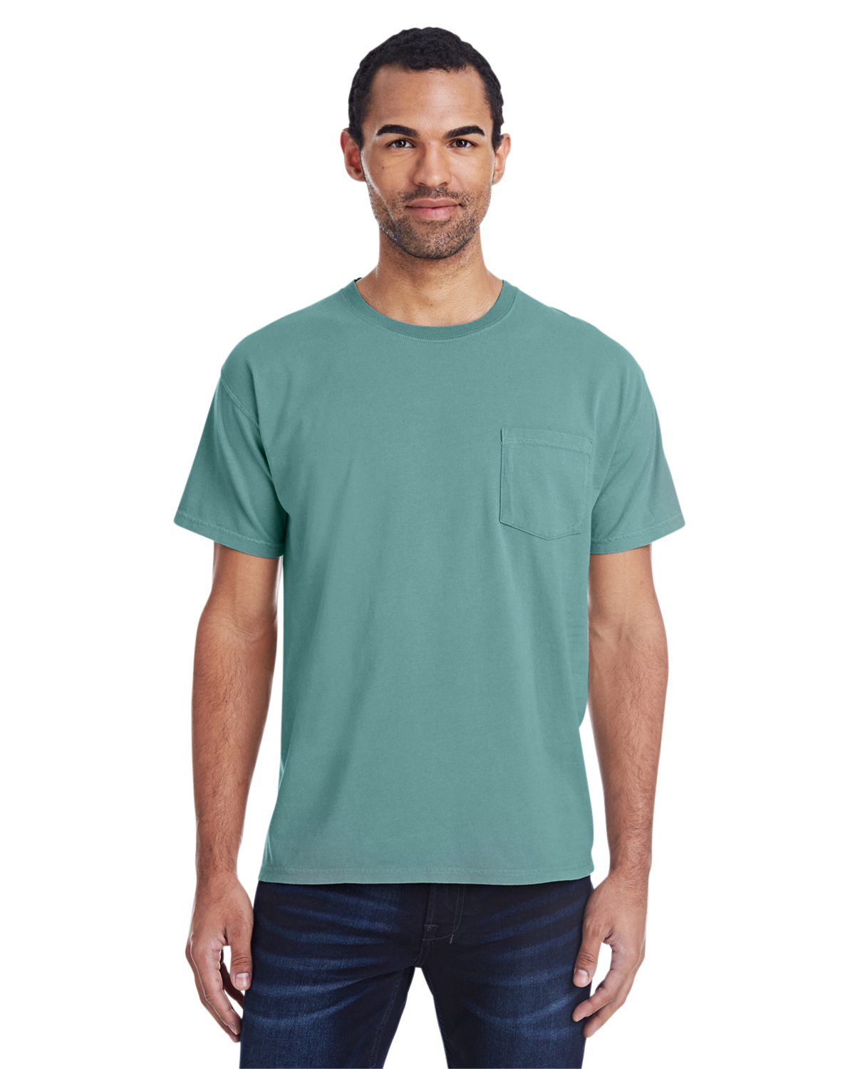 ComfortWash by Hanes Unisex 5.5 oz., 100% Ringspun Cotton Garment-Dyed T-Shirt with Pocket - GDH150