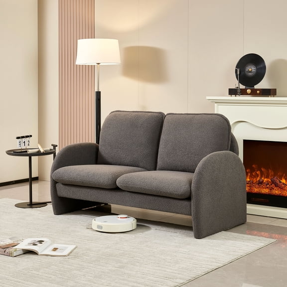 Comfortable 2-seat loveseat with foam filling | Great for lounging in bedroom, loft