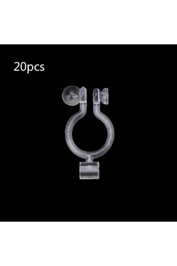 Comfortable 20 Pcs Invisible Clip-on Earring Converters Non Pierced Ears Jewelry