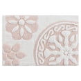 thumbnail image 1 of Comfortable 20 W x 30 L Inches 100% Cotton Tufted Rectangle Bathroom Rug, Pink, 1 of 8