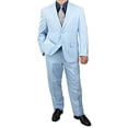 thumbnail image 1 of Comfortable 2pc Men's 2-Button Linen and Cotton Blend Suit, 1 of 8