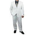 thumbnail image 1 of Comfortable 2pc Men's 2-Button Linen and Cotton Blend Suit, 1 of 8