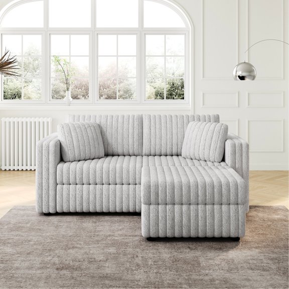 Comfortable 3-seat Modular Sofa with Acrylic Plush / Add Style to Your Home